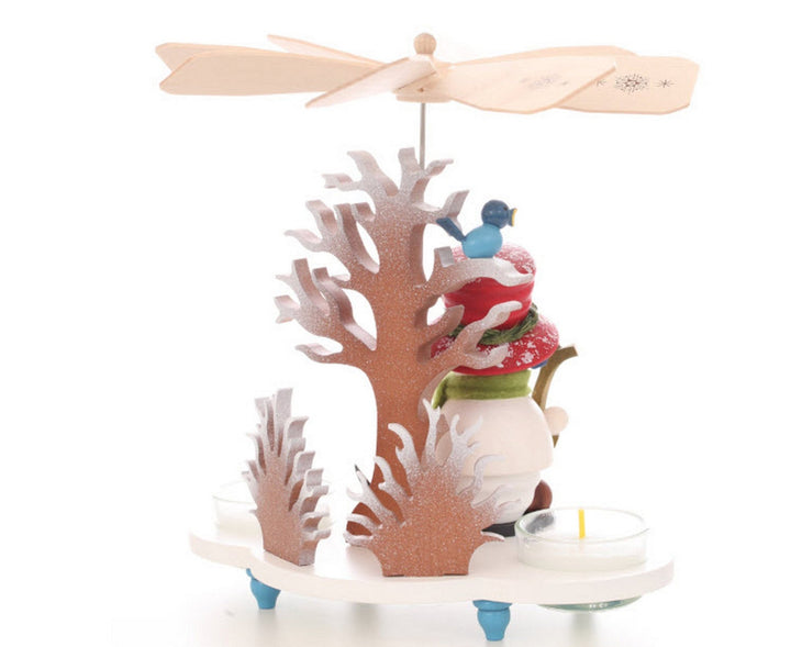 ULB-33217 - Ulbricht 'Pyramide Mikrowichtel Schneemann - 19,5cm' 2026