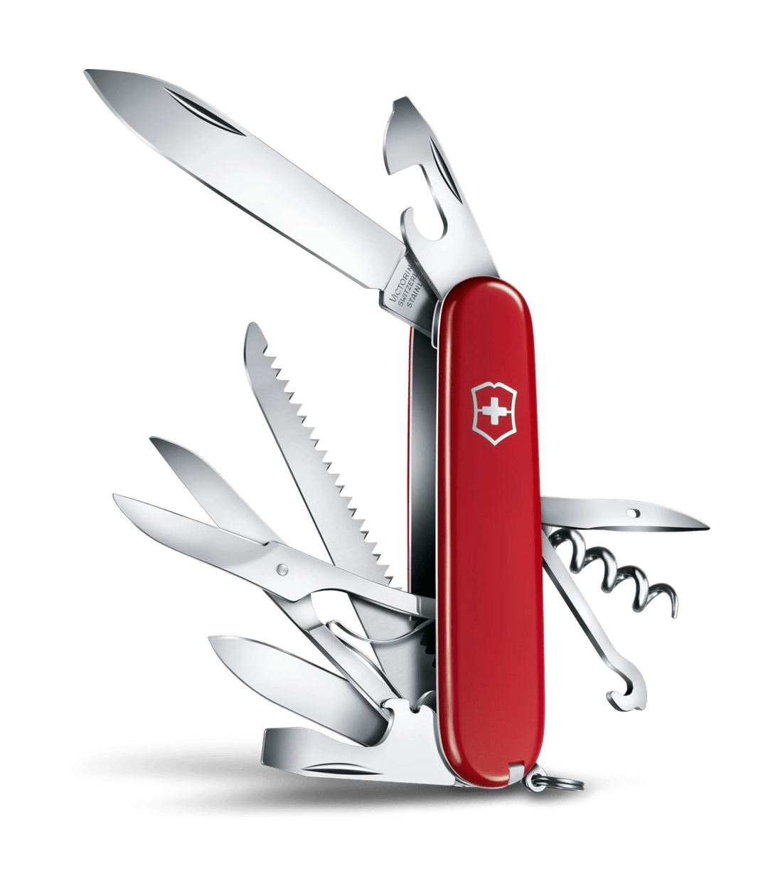 Victorinox Huntsman, 91 mm, Taschenmesser rot mit 15 Funktionen VX1.3713