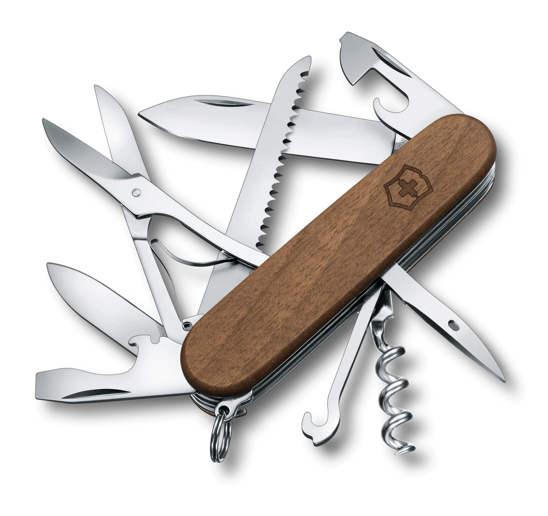 Victorinox Huntsman Wood, 91 mm, Taschenmesser braun mit 13 Funktionen VX1.3711.63