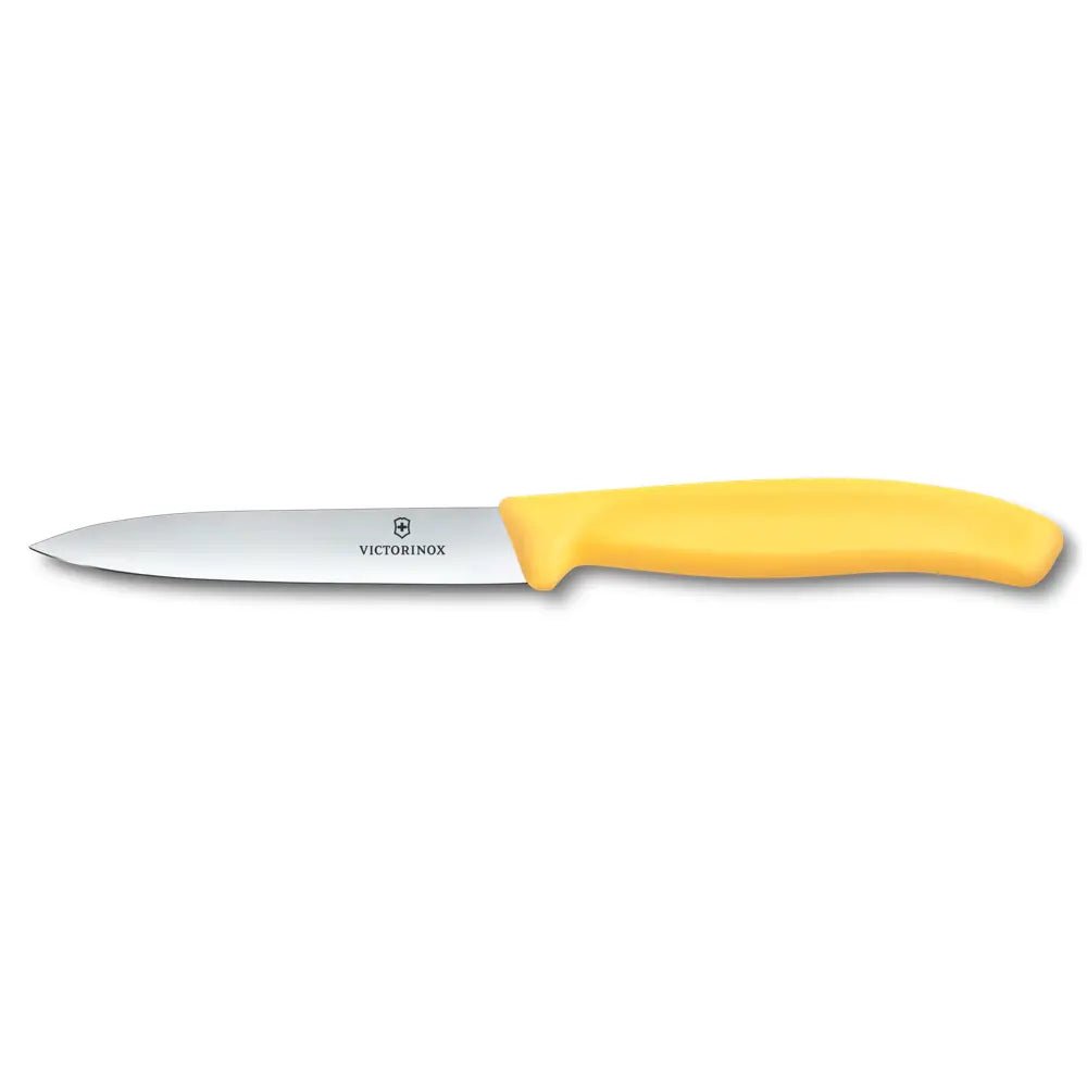 VX6.7708.C1 - Victorinox, Swiss Classic, Gemüsemesser, 10cm, gerade, Mittelspitz, gelb