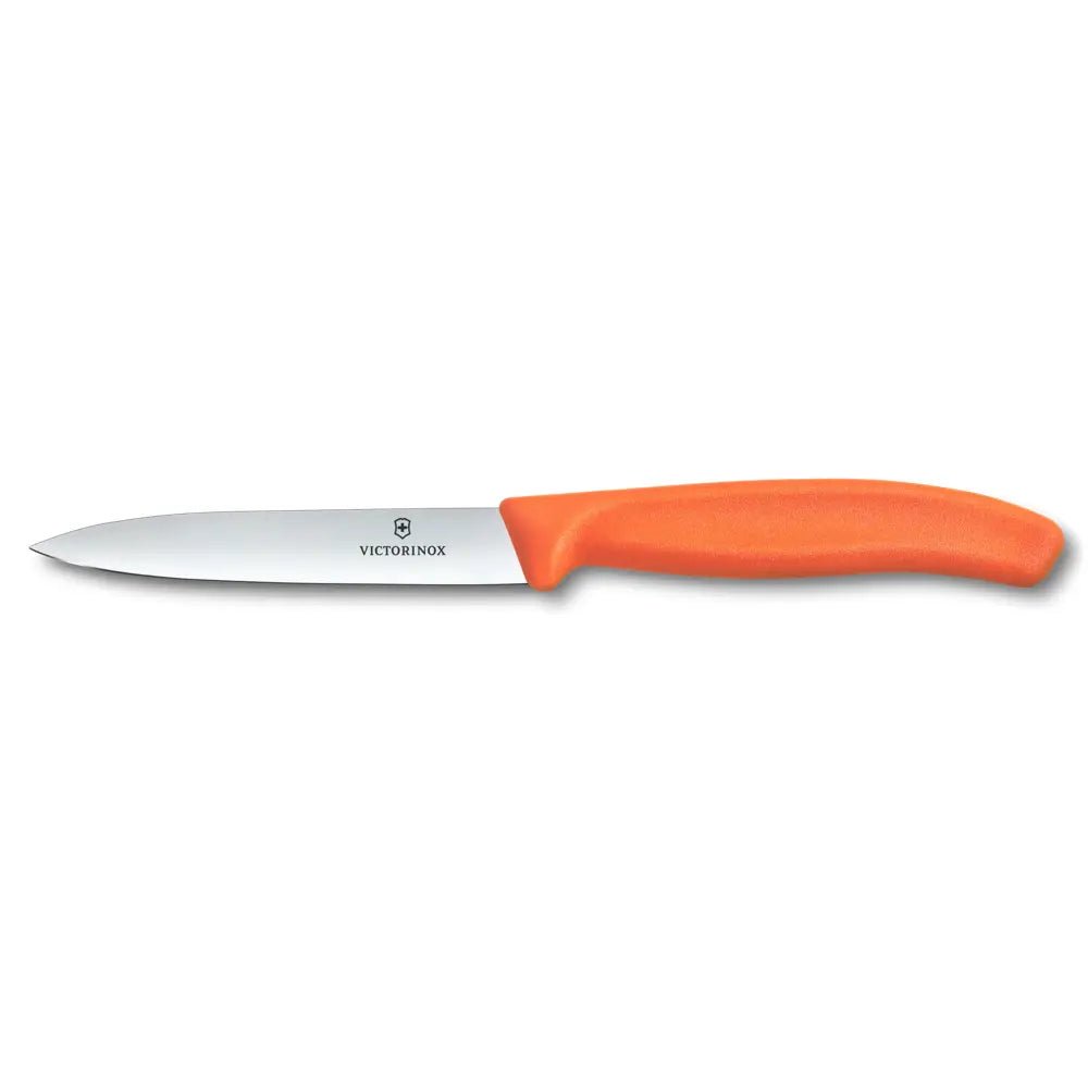 VX6.7709.C1 - Victorinox, Swiss Classic, Gemüsemesser, 10cm, gerade, Mittelspitz, orange