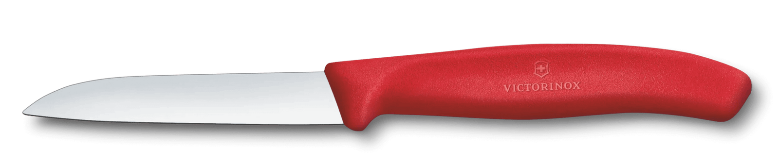 VX6.7401.C1 - Victorinox, Swiss Classic, Gemüsemesser 8cm, gerade, Mittelspitz, rot