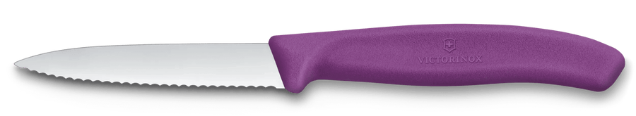 VX6.7635.C1 - Victorinox, Swiss Classic, Gemüsemesser, 8cm, Wellen, Mittelspitz, violett