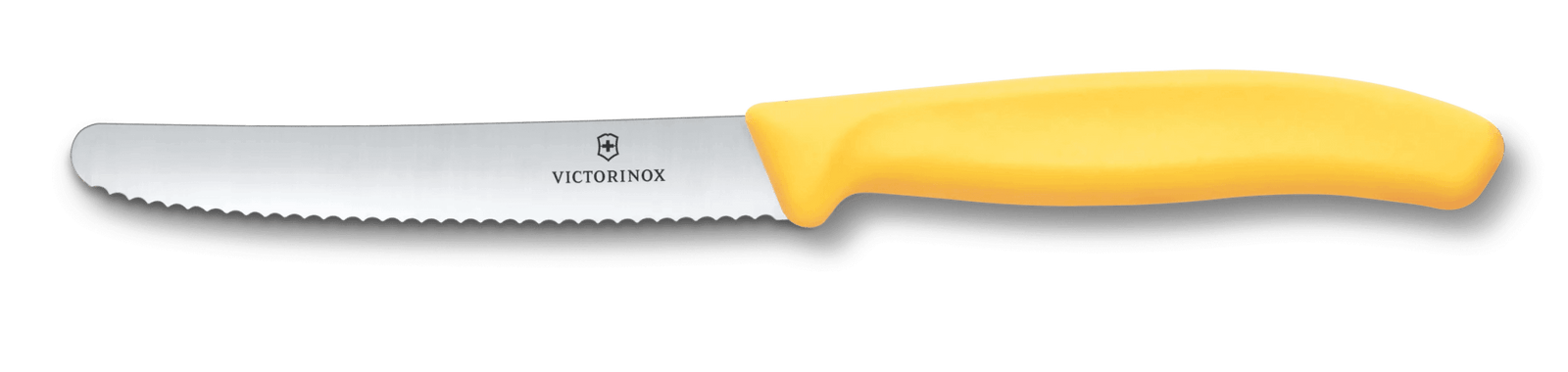 VX6.7838.C1 - Victorinox Swiss Classic, Tomaten & Tafelmesser, 11cm, Wellen, gelb
