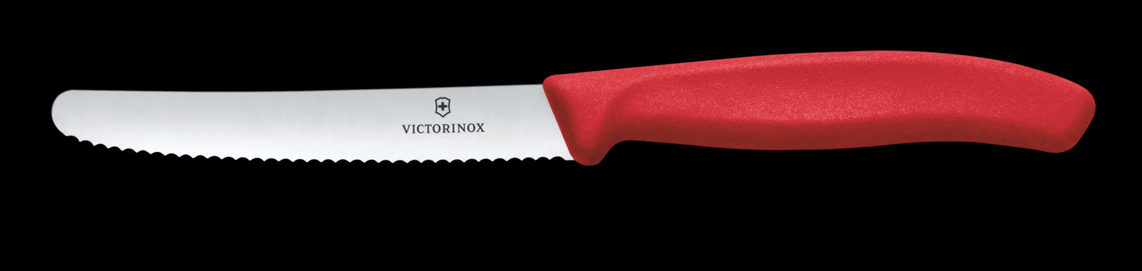 VX6.7831.C1 - Victorinox Swiss Classic, Tomaten & Tafelmesser, 11cm, Wellen, rot