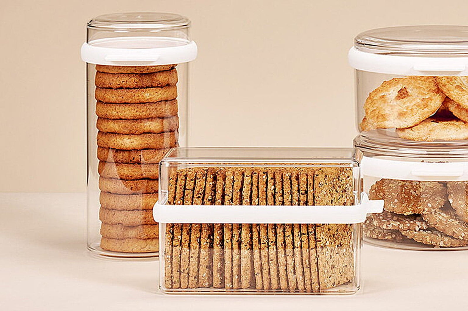 10 - 67190 - 30600 - Vorratsdose Stora Knäckebrot, Mepal, weiß, 1,6ltr.