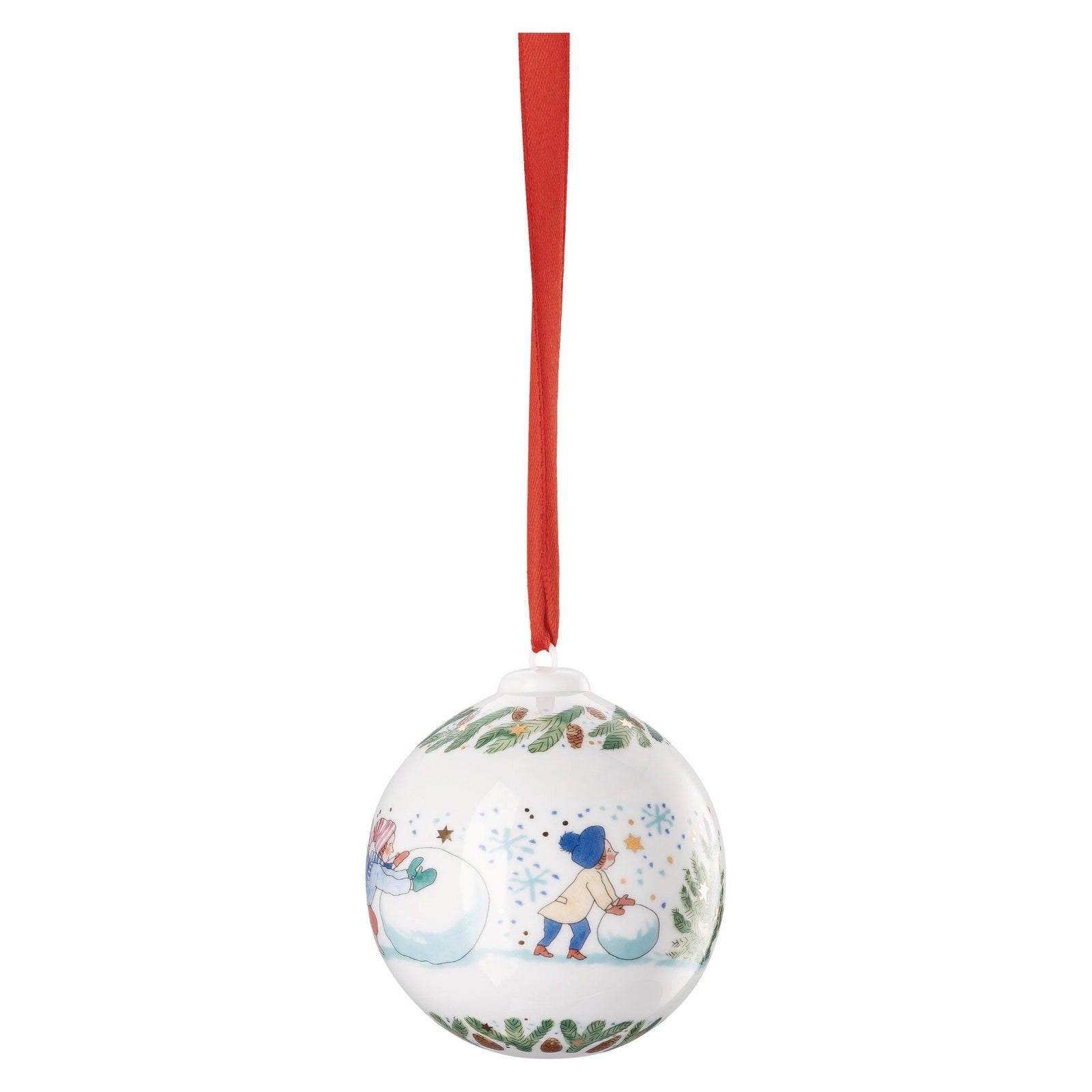 02252 - 722993 - 27940 - Weihnachtskugel 2025, Porzellankugel limitiert, Hutschenreuther 2025