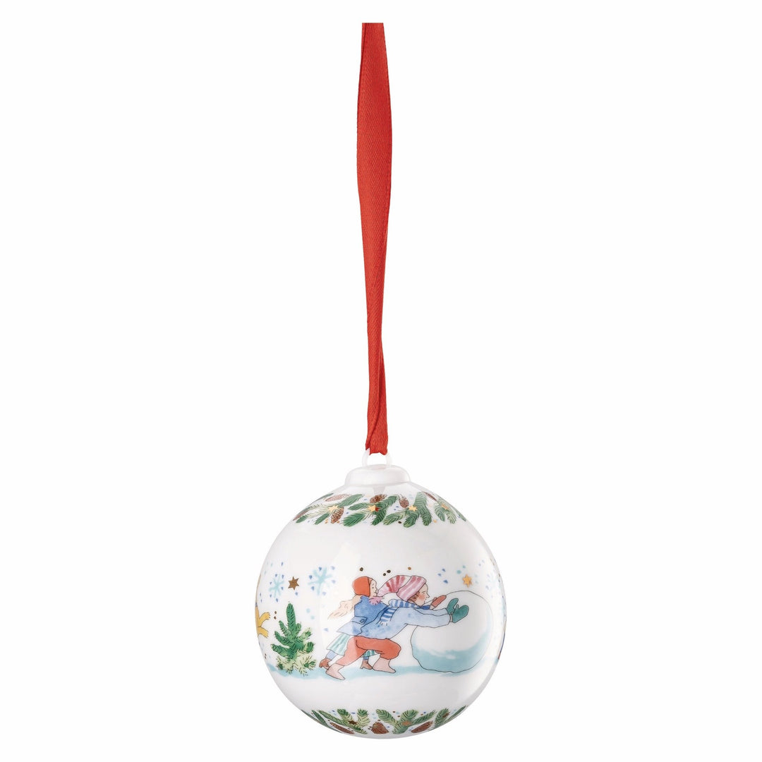 02252 - 722993 - 27940 - Weihnachtskugel 2025, Porzellankugel limitiert, Hutschenreuther 2025