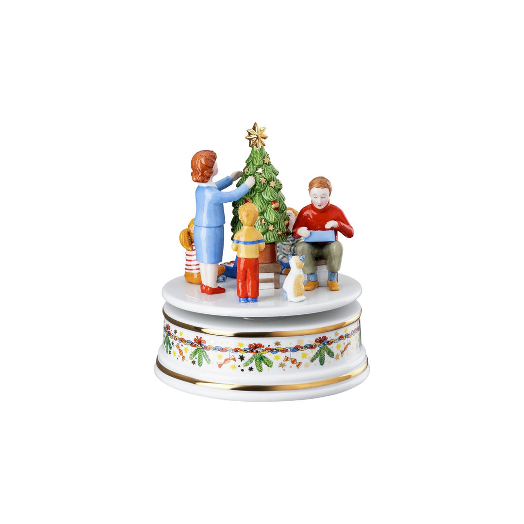 Weihnachtsleuchten Spieluhr gross, Hutschenreuther 2024-02411-727474-27414
