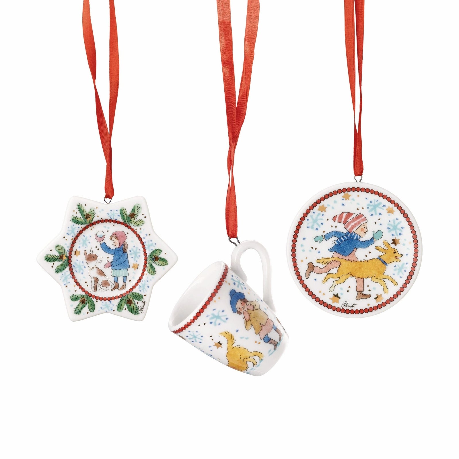 02485 - 727496 - 28673 - Weihnachtsspiele, Mini - Set 3tlg.Becher, Hutschenreuther 2025