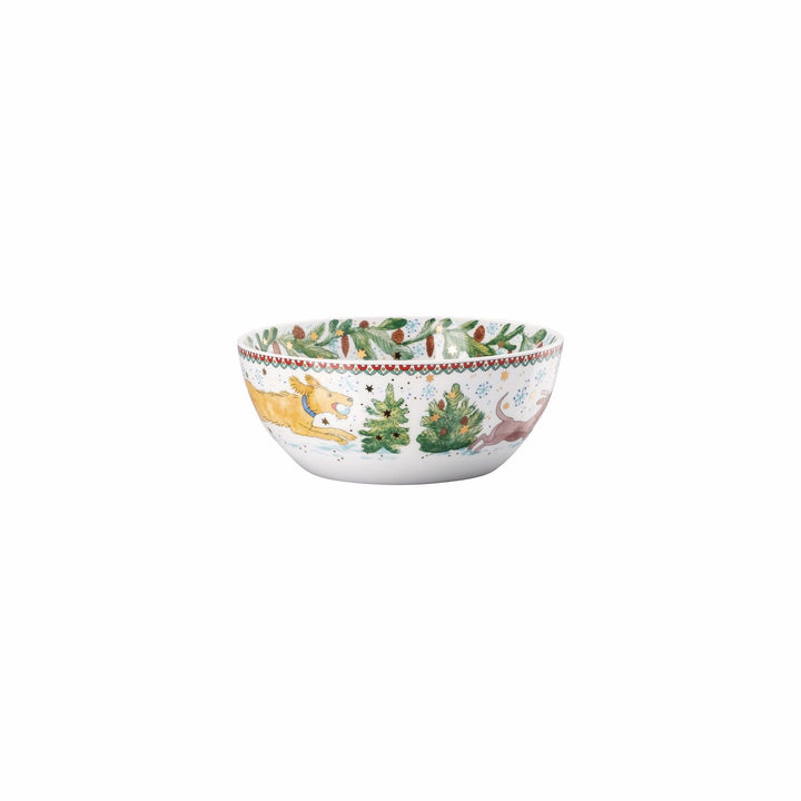 02476 - 727496 - 15455 - Weihnachtsspiele, Müslischale 15 cm, Hutschenreuther 2025
