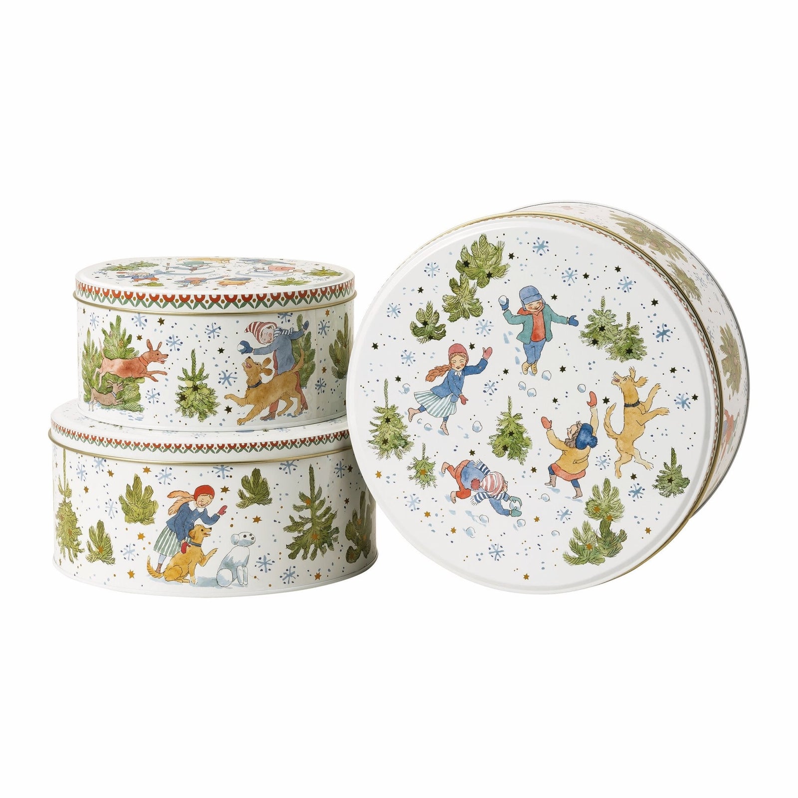 02426 - 727496 - 05583 - Weihnachtsspiele, Set 3 Plätzchendosen, Hutschenreuther 2025