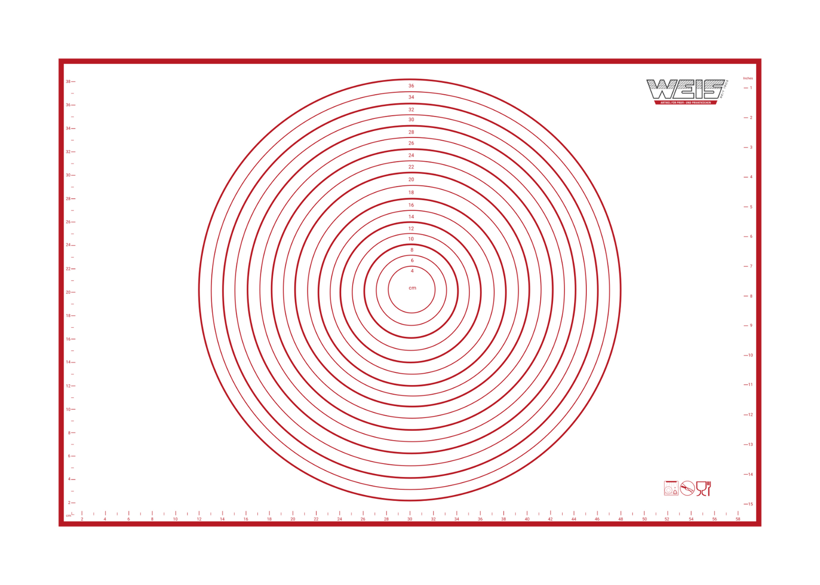 Weis - 15194 - WEIS - Backmatte Silikon 60x40 cm