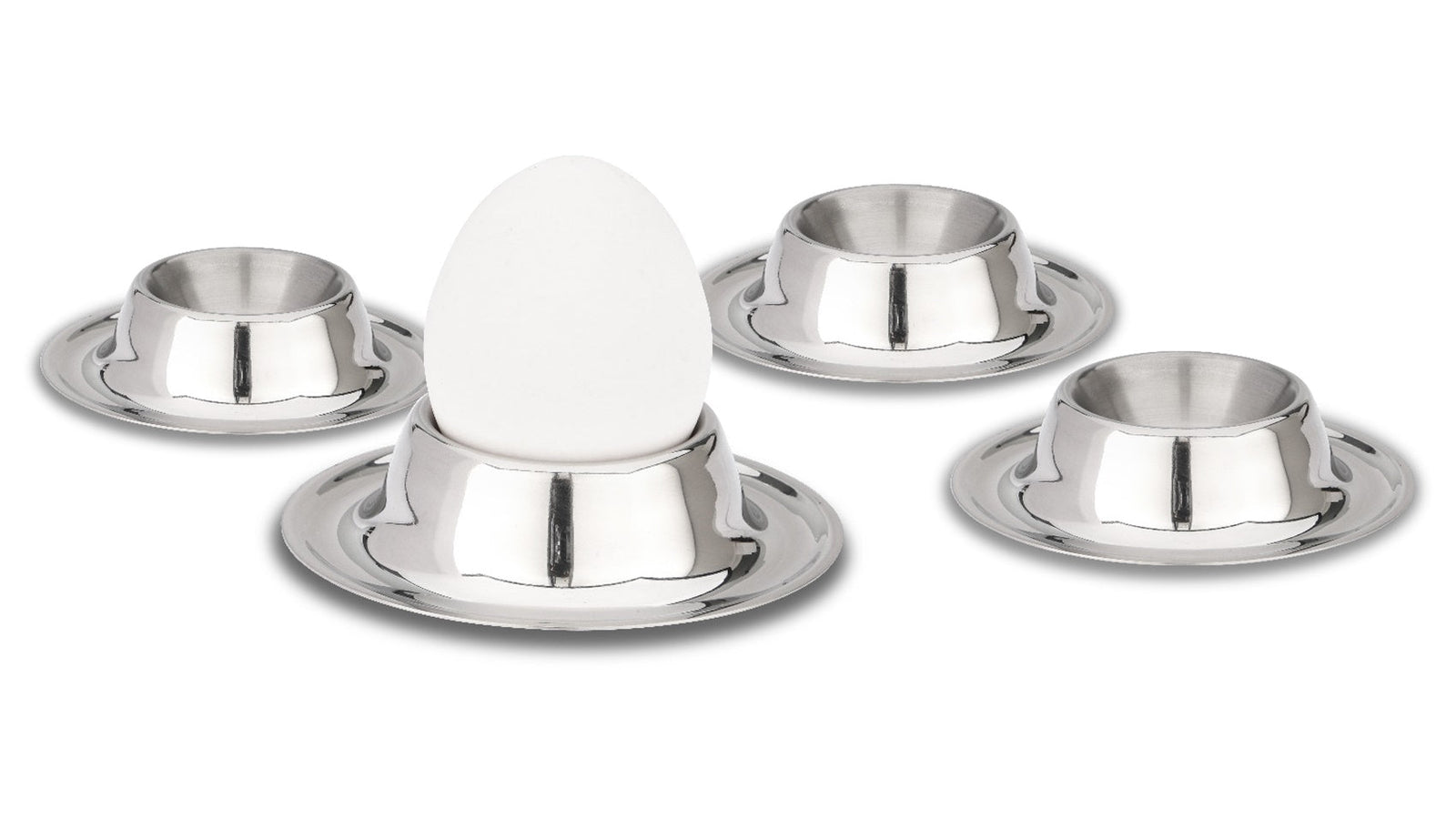 WEIS - 15104 - WEIS - Eierbecher Set aus Edelstahl - 4 Stück