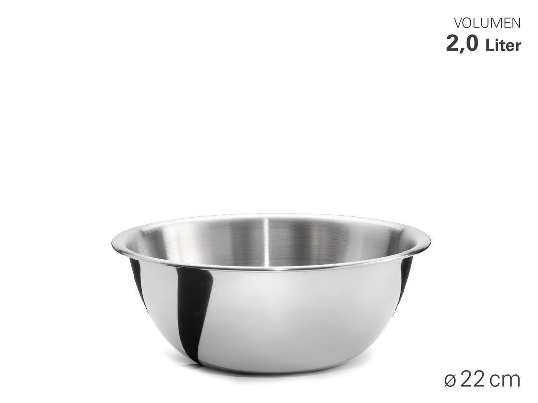 Weis-25222 - WEIS - Schüssel "Classic" aus Edelstahl - Durchmesser 22 cm