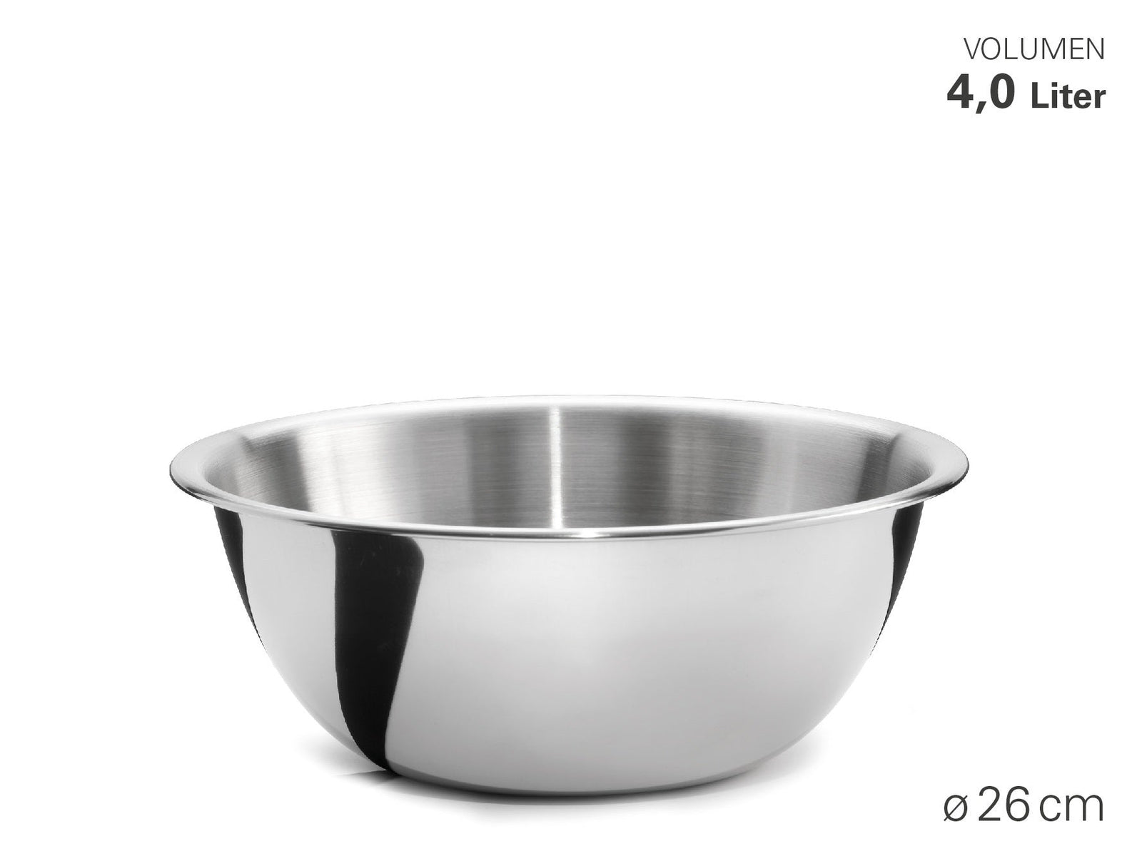 Weis-25226 - WEIS - Schüssel "Classic" aus Edelstahl - Durchmesser 26 cm