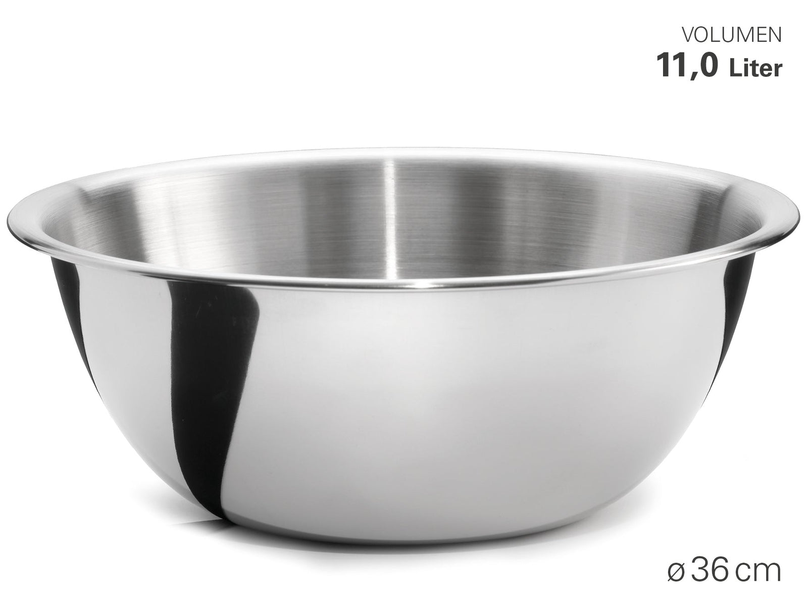 Weis-25236 - WEIS - Schüssel "Classic" aus Edelstahl - Durchmesser 36 cm