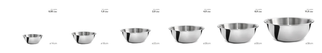 Weis-25236 - WEIS - Schüssel "Classic" aus Edelstahl - Durchmesser 36 cm