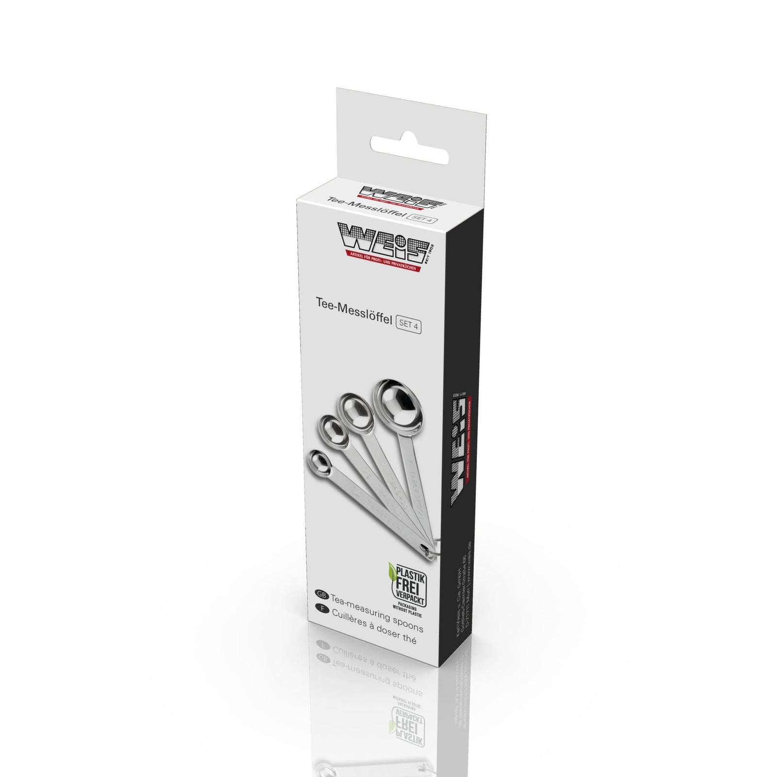 WEIS - 13904 - WEIS - Tee - Messlöffel - SEt 4 Edelstahl