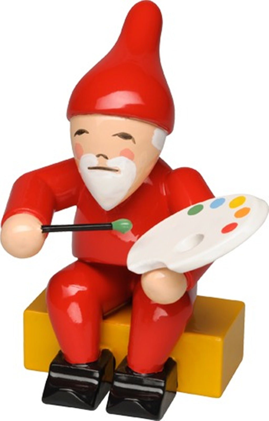 WUK-5243/3 - Wendt & Kühn 'Heinzelmännchen mit Pinsel und Malpalette - 5,5cm'