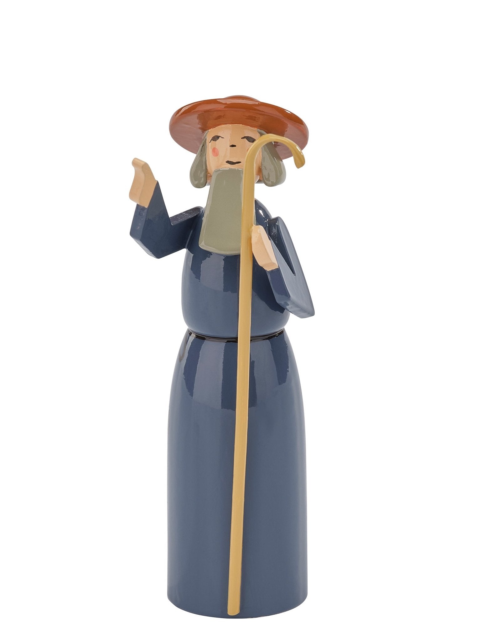 WUK - 5250/6k - Wendt & Kühn Krippenfigur 'Hirte, mit Hirtenstab - 8cm'