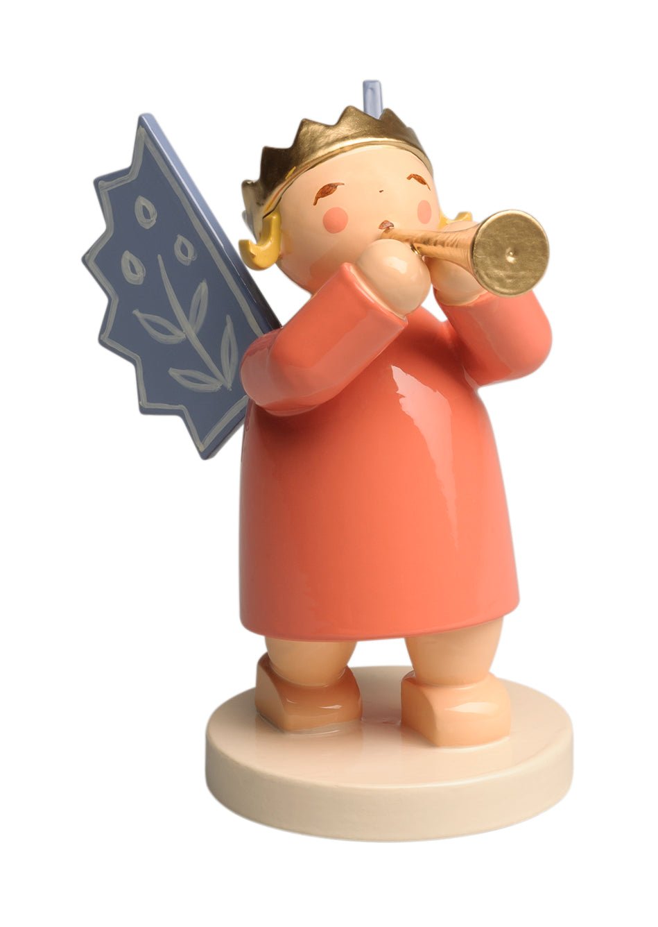 WUK - 6235/2 - Wendt & Kühn 'Kronenengel mit Flöte - 6cm'