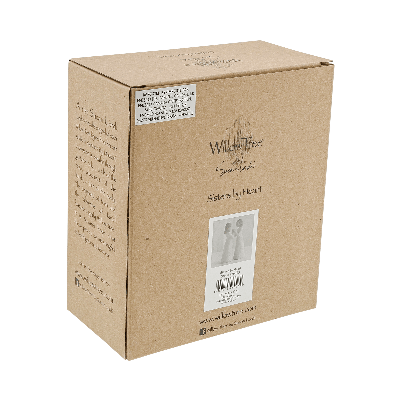 WT - 26023 - Willow Tree Figur 'Sisters by Heart - Schwestern mit Herz 13 cm'