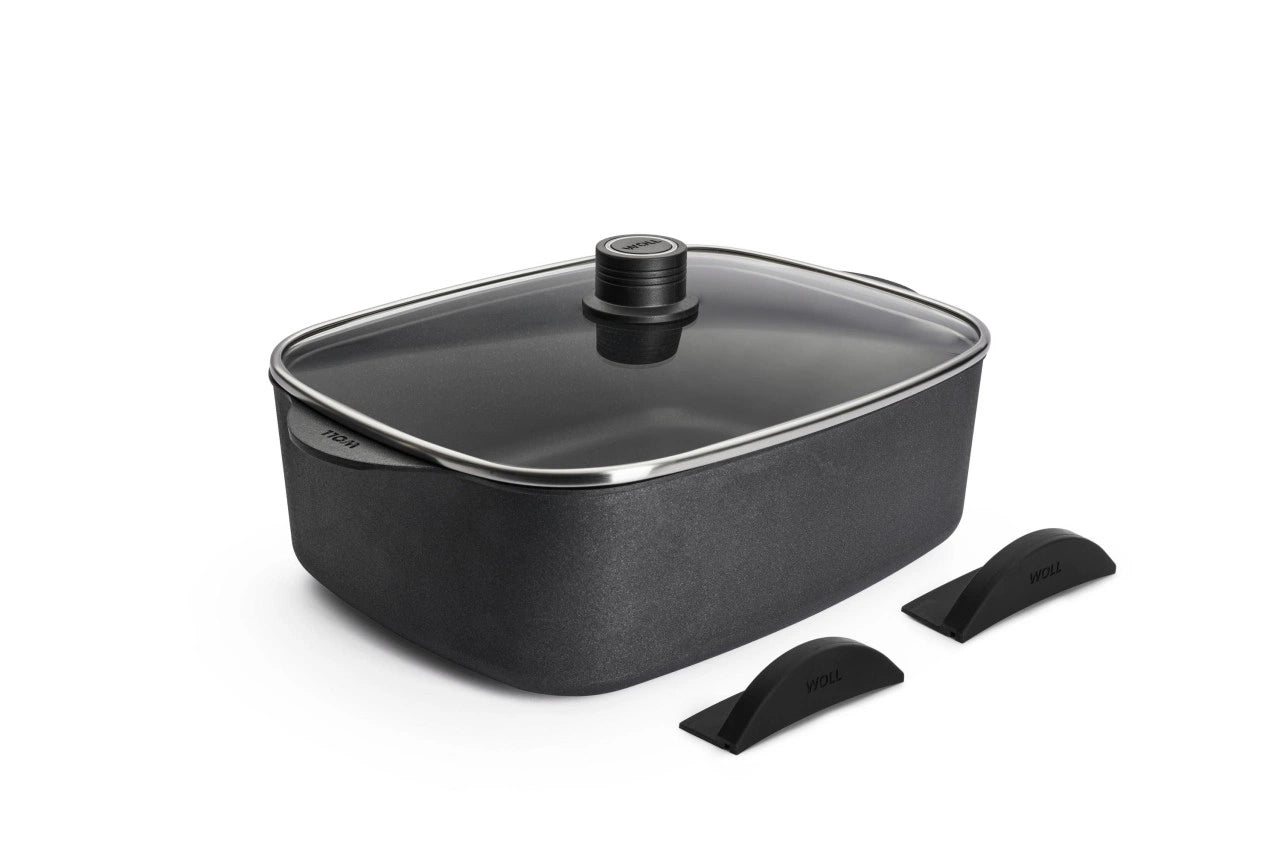 WOL - NB - LCI - 3326 - L - HG - C - WOLL, Eco Logic QXR Gussbräter inkl. Glasdeckel, 31x26cm