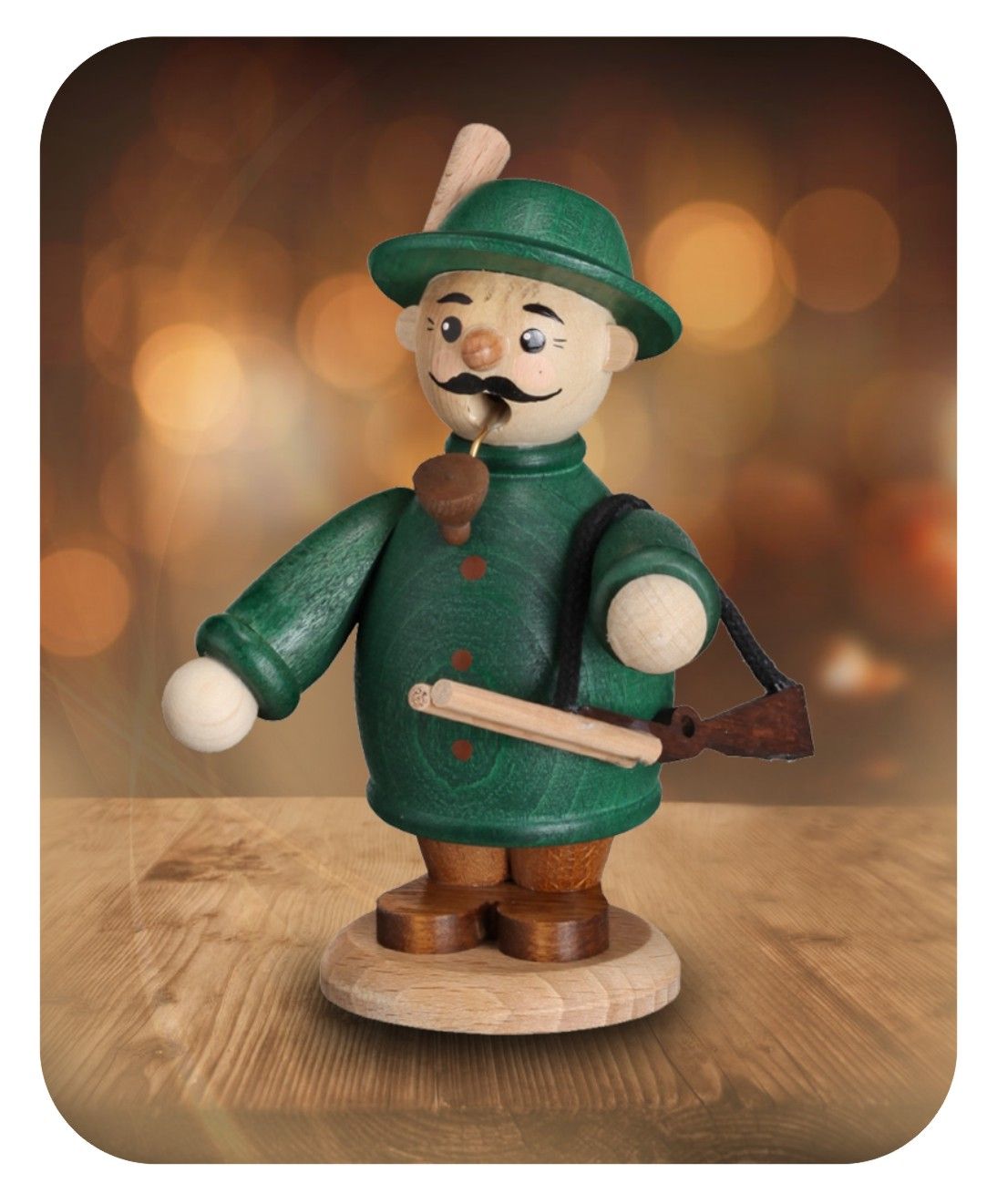 ZEI - 5226 - Zeidler Holzkunst - Berufe - Räuchermann Förster - 14cm