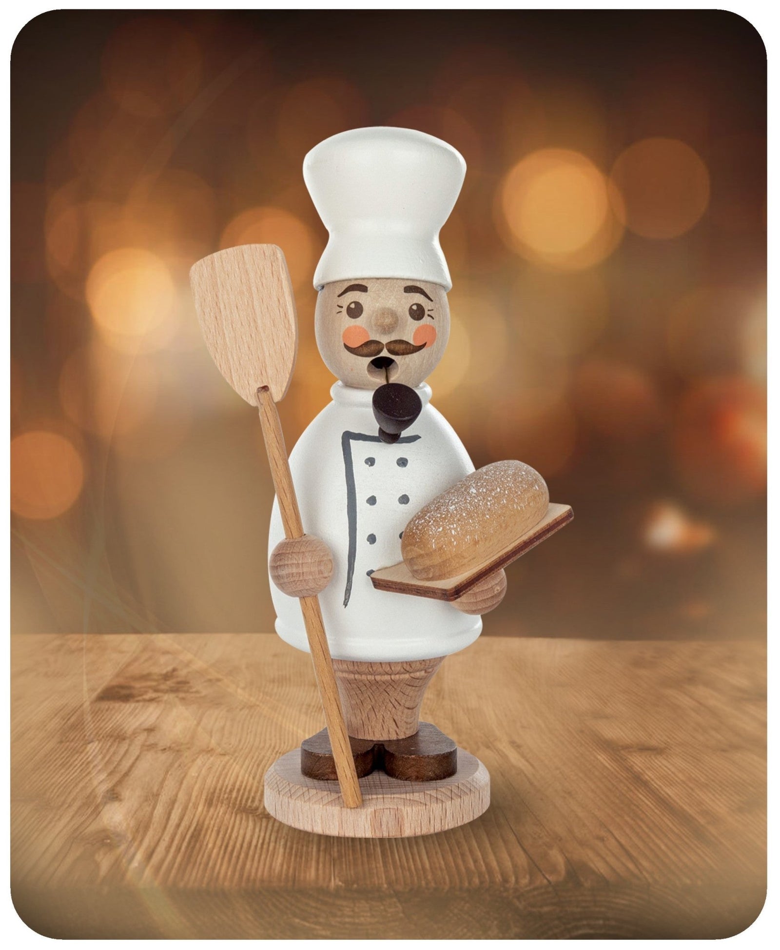 ZEI - 5228 - Zeidler Holzkunst - Berufe - Räuchermann Stollenbäcker - 14cm