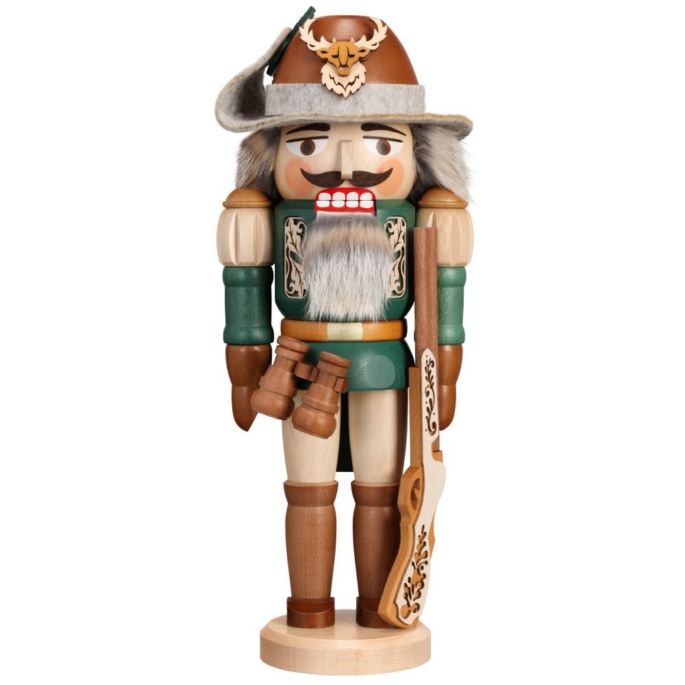 ZEI-3251 - Zeidler Holzkunst - Echte Naturburschen - Nussknacker Förster ca. 44cm