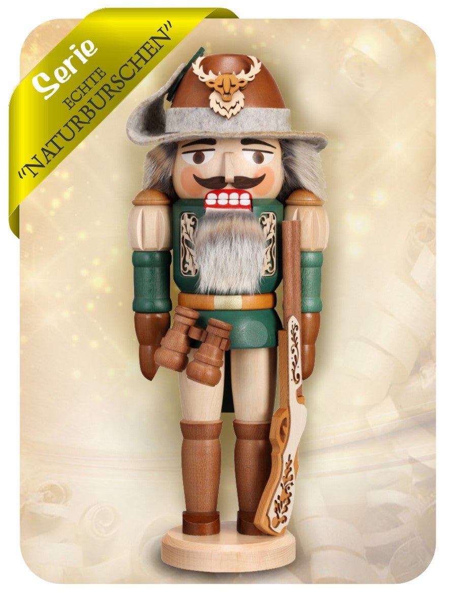 ZEI-3251 - Zeidler Holzkunst - Echte Naturburschen - Nussknacker Förster ca. 44cm