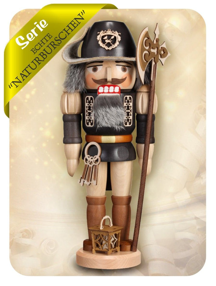 ZEI-3253 - Zeidler Holzkunst - Echte Naturburschen - Nussknacker Nachtwächter ca. 40cm