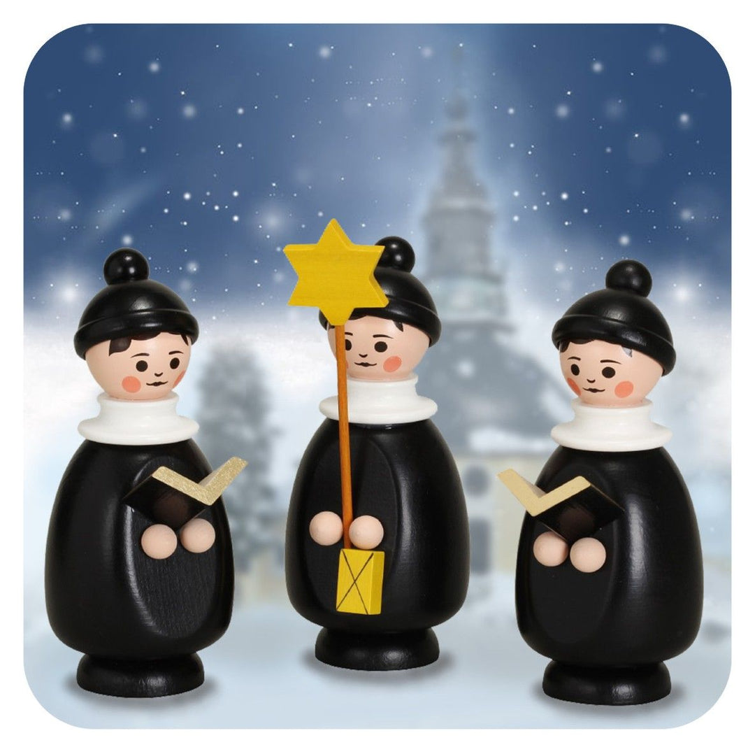 ZEI-3315 - Zeidler Kunst en madera - Kurrende de 3 piezas - aprox. 14 cm