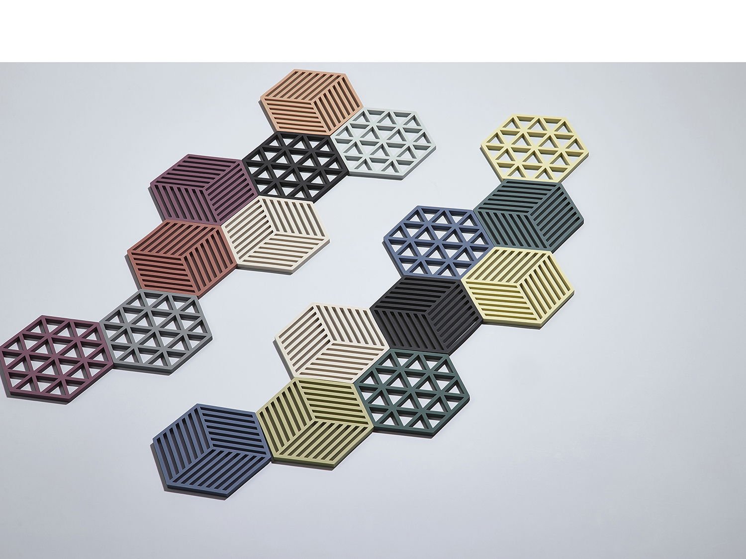 F&H-330137 - Zone Denmark, Untersetzer Hexagon, Cool Grey,16 x 14 x 0,9 cm