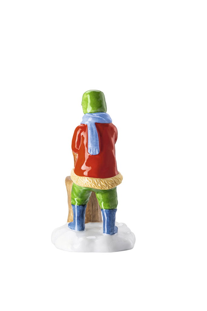 Hutschenreuther Xmas Figuren - Weihnachtsmarkt 'Holzfäller - 10cm hoch'