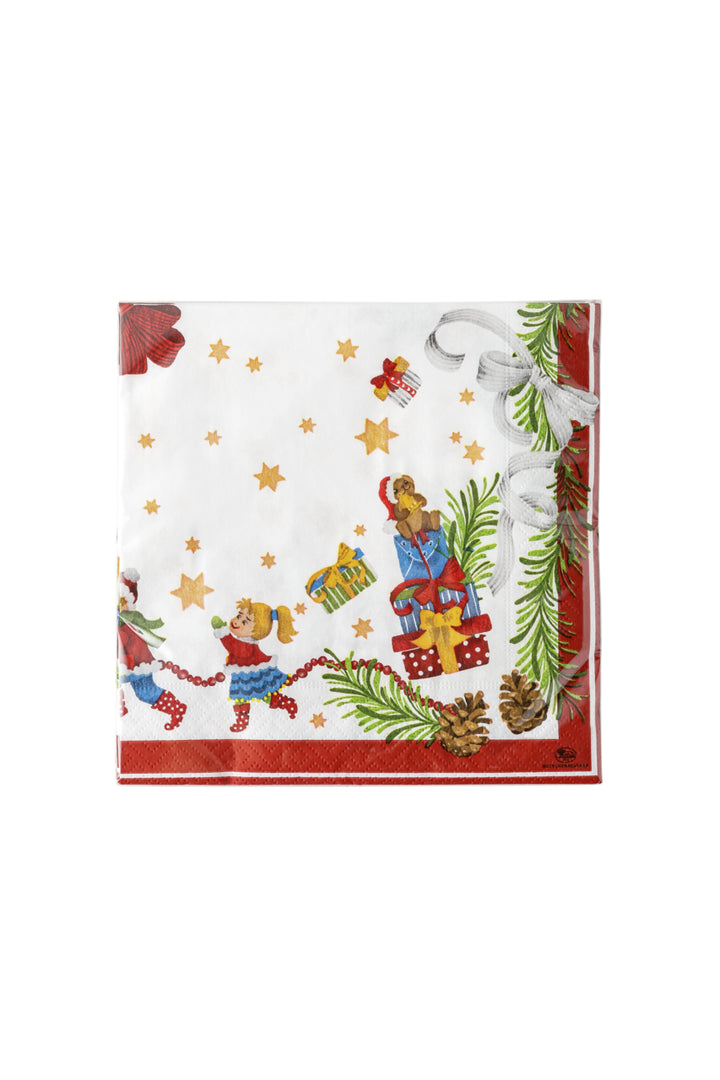 Hutschenreuther Xmas Weihnachtslieder 21 'Servietten 33x33/20 - Lasst uns froh.. '