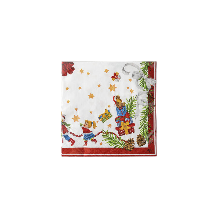 Hutschenreuther Xmas Weihnachtslieder 21 'Servietten 33x33/20 - Lasst uns froh.. '