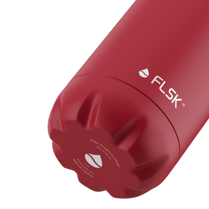 FLSK Isolierflasche 'Bordeaux 1000 ml - Rot'