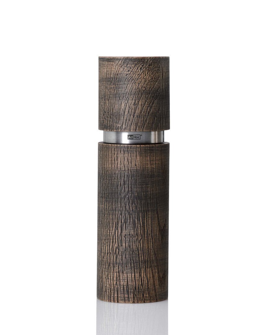 AdHoc - MP28 - AdHoc 'Pfeffer - oder Salzmühle TEXTURA ANTIQUE GRANDE, schwarz, Ceramic Mahlwerk CeraCut®'