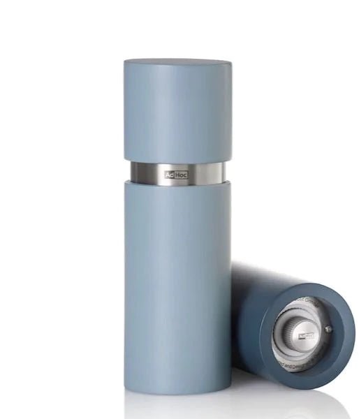 Adhoc 'Set Pfeffer- und Salzmühle Textura' Buchenholz lackiert blue&light-AdHoc-MP430