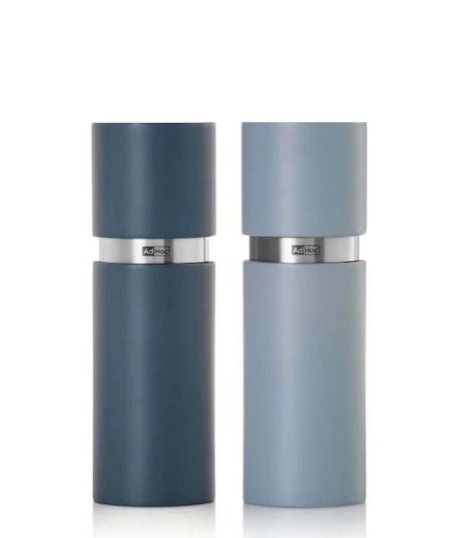 AdHoc - MP430 - Adhoc 'Set Pfeffer - und Salzmühle Textura' Buchenholz lackiert blue&light