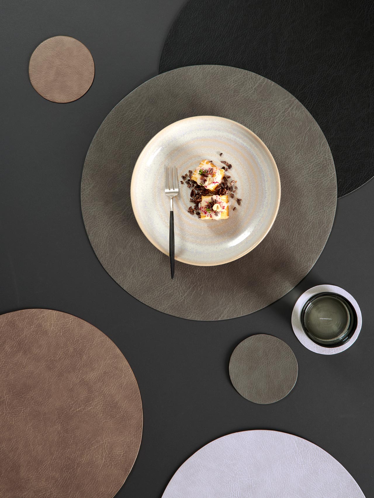 ASA - 78388076 - ASA '4er Set Untersetzer, nougat vegan leather'