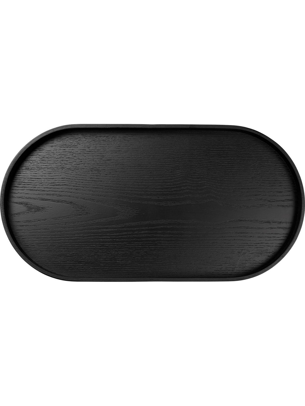 ASA - Holztablett oval, schwarz, Weidenholz, 44x22,5cm-ASA-53795970