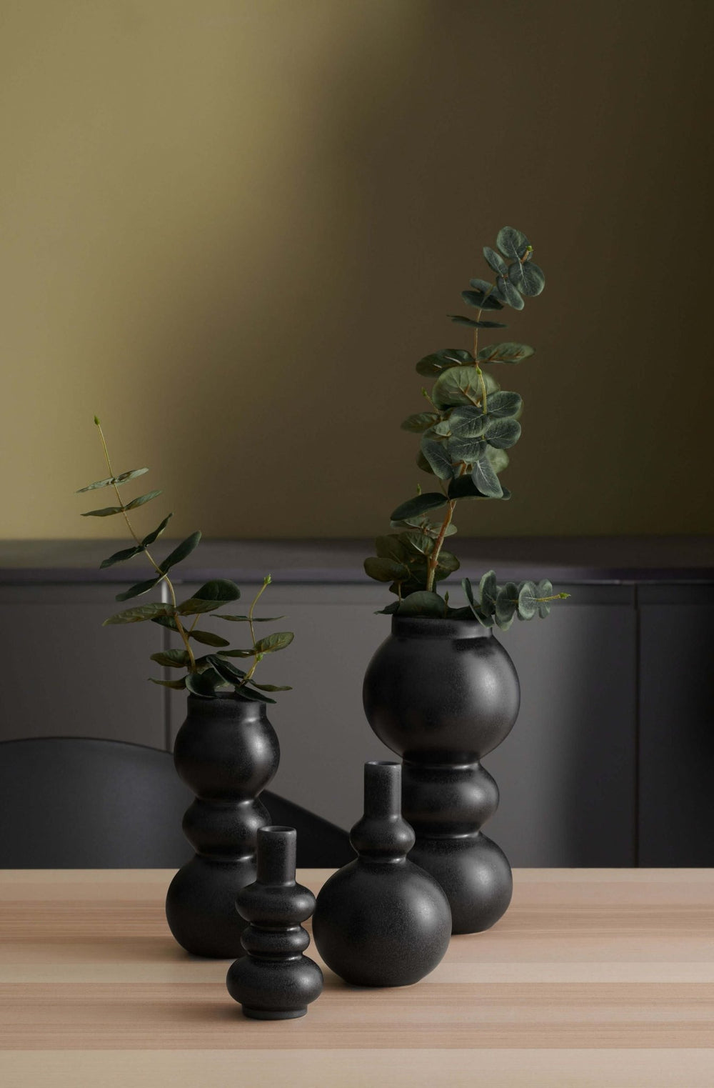 ASA 'Vase, black iron, H15,5cm'-ASA-83091174