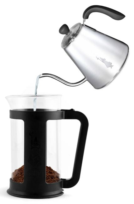 BIA - 6186 - Bialetti 'French Press Smart Schwarz 1,0 Liter, Kaffee und Teebereiter'