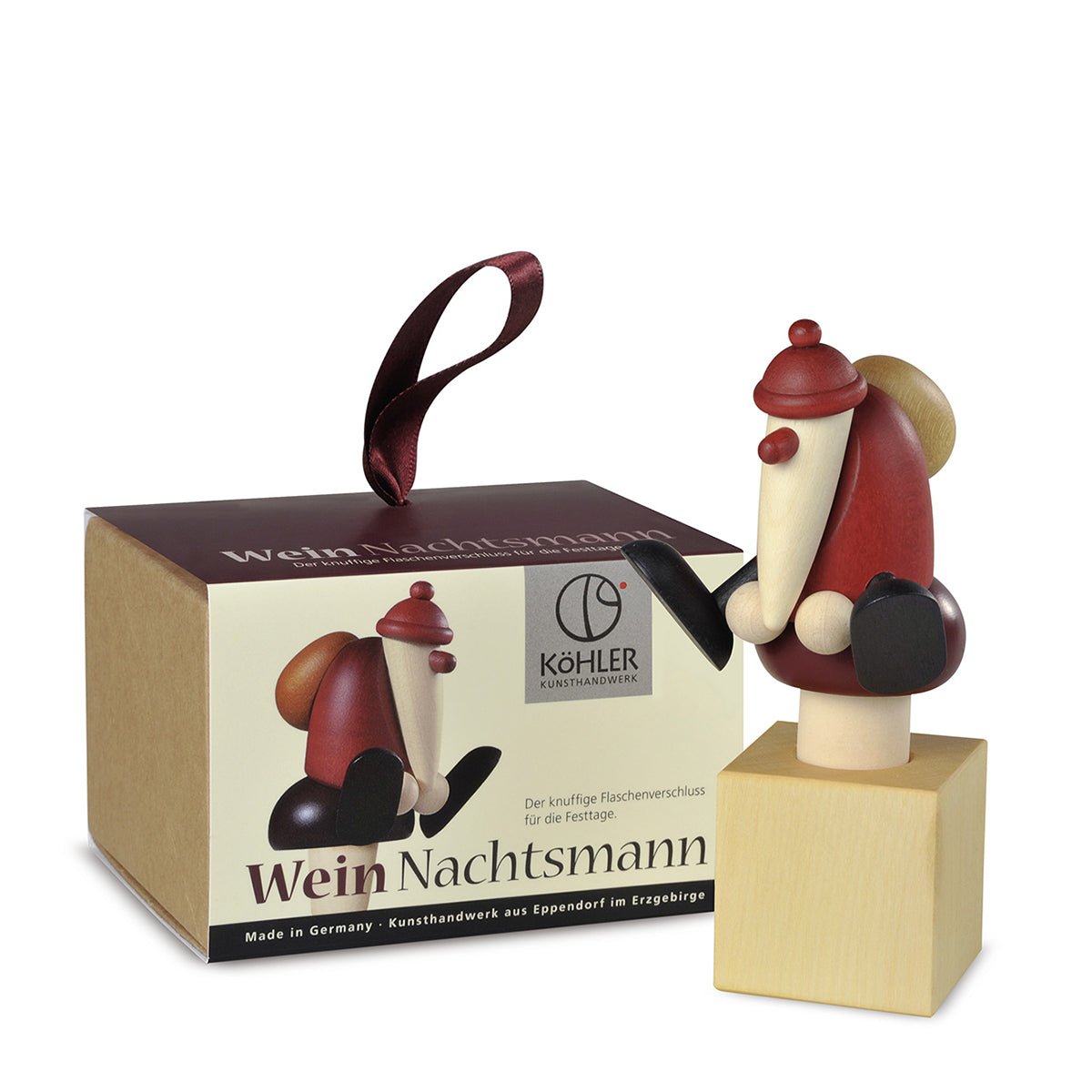 KOE - 6510 - Bjoern Koehler - WeinNachtsmann, Rotwein Flaschenverschluss