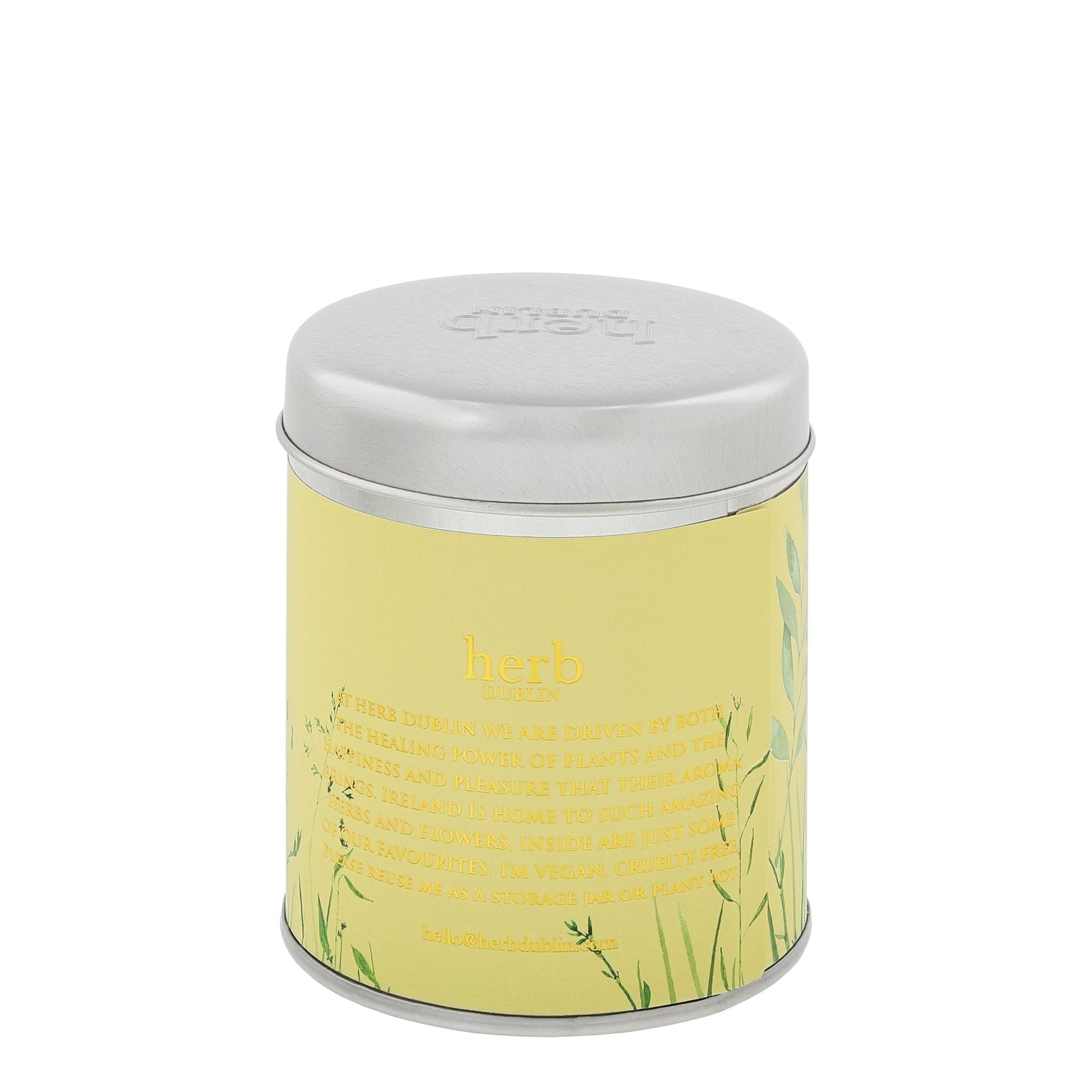 herb - HTS - BB - Butterblume und Bienenbalsam Zinn Kerze, herb DUBLIN