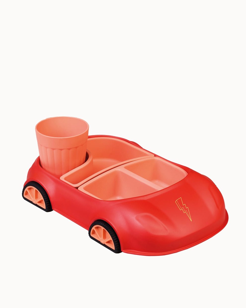 CHI - BPKS100 - chic.mic 'bioloco Kinder Geschirrset Auto in rot'