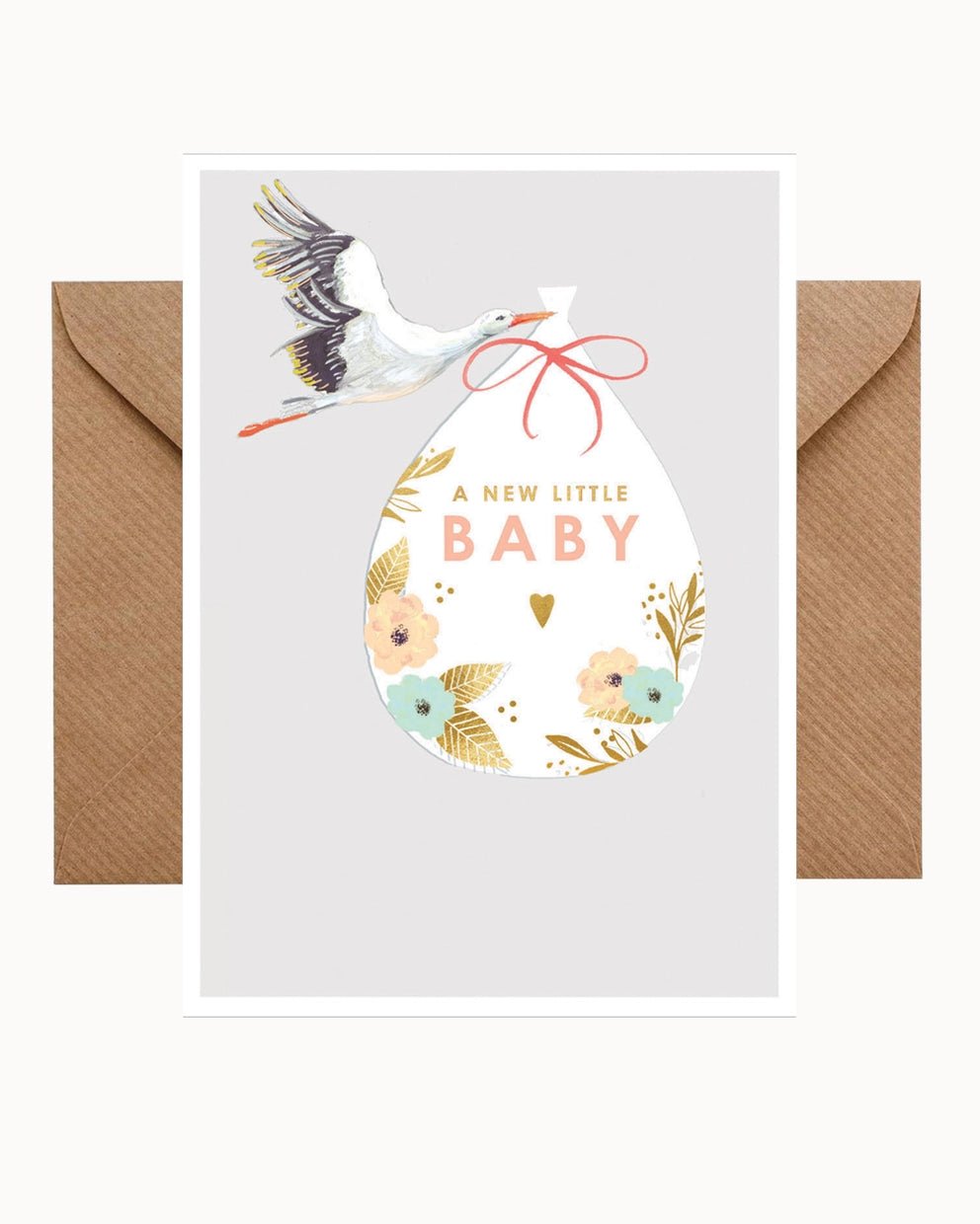 CHI - LT244 - chic.mic 'Doppelkarte mit Umschlag "A new Little Baby"'